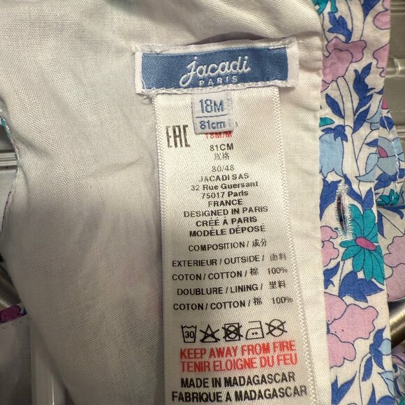 Jacadi Baby Floral Dress - Picture 2 of 4